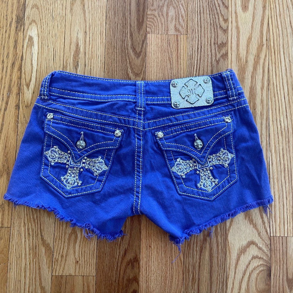 Purple Miss Me Denim Shorts Size 28
